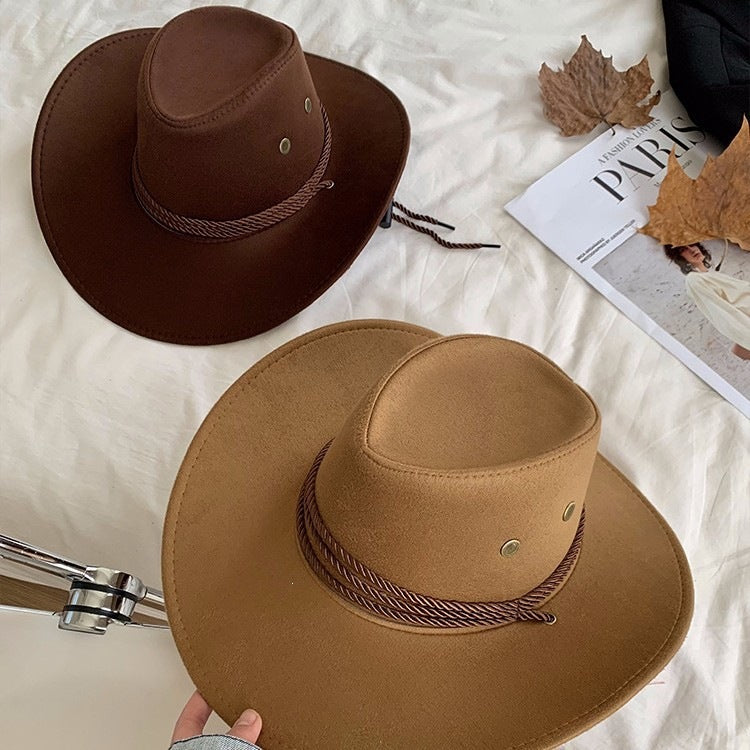 Felt Cowboy Hat with Rope Band