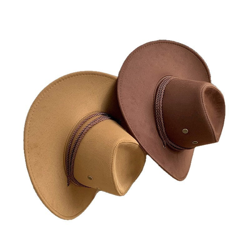 Felt Cowboy Hat with Rope Band