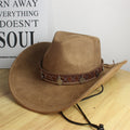 Felt Cowboy Hat with Woven Band and Coin Charms